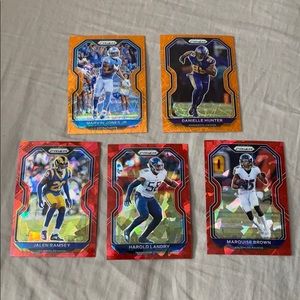 2020 NFL Prizm 5 card LOT